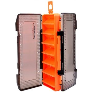Fishing Tackle Box with Double-Sided Design – Portable Bait Storage Case